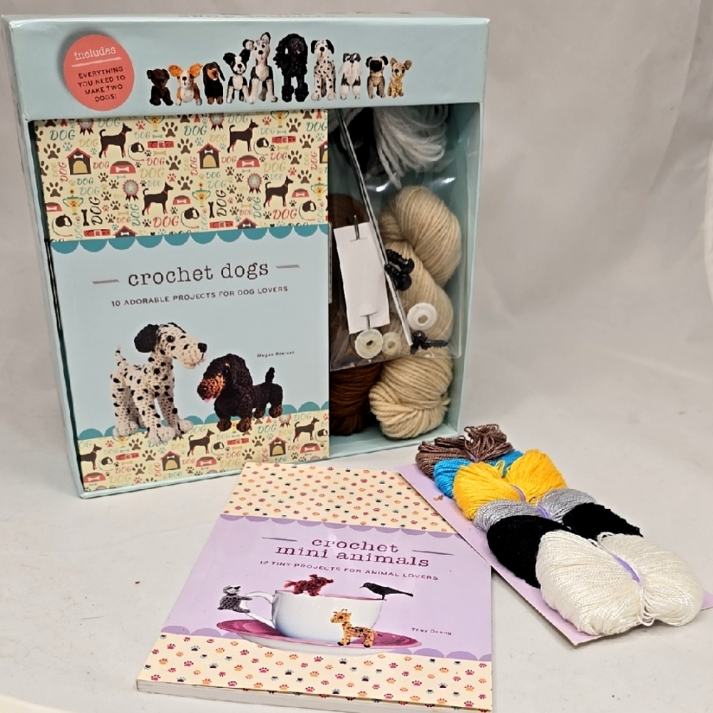 Crochet Dogs and Mini Animals Kit